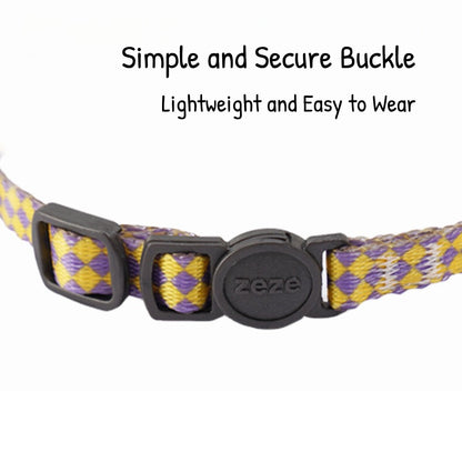 Adjustable Plaid Bow Tie Pet Collar