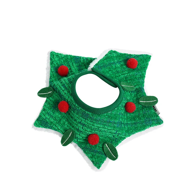 Christmas Berry Festive Holiday Cat Scarf