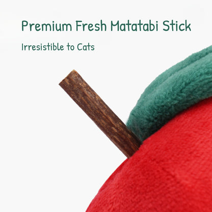 Festive Catnip Apple Chew Toy