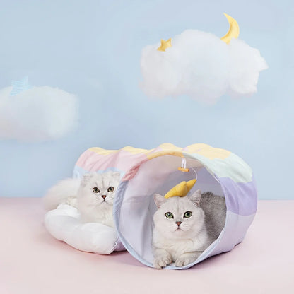 Rainbow Cat Tunnel Bed Combo