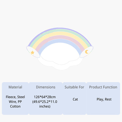 Rainbow Cat Tunnel Bed Combo