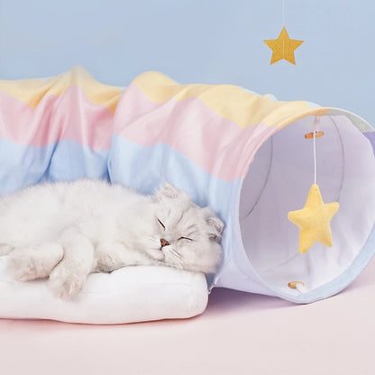 Rainbow Cat Tunnel Bed Combo