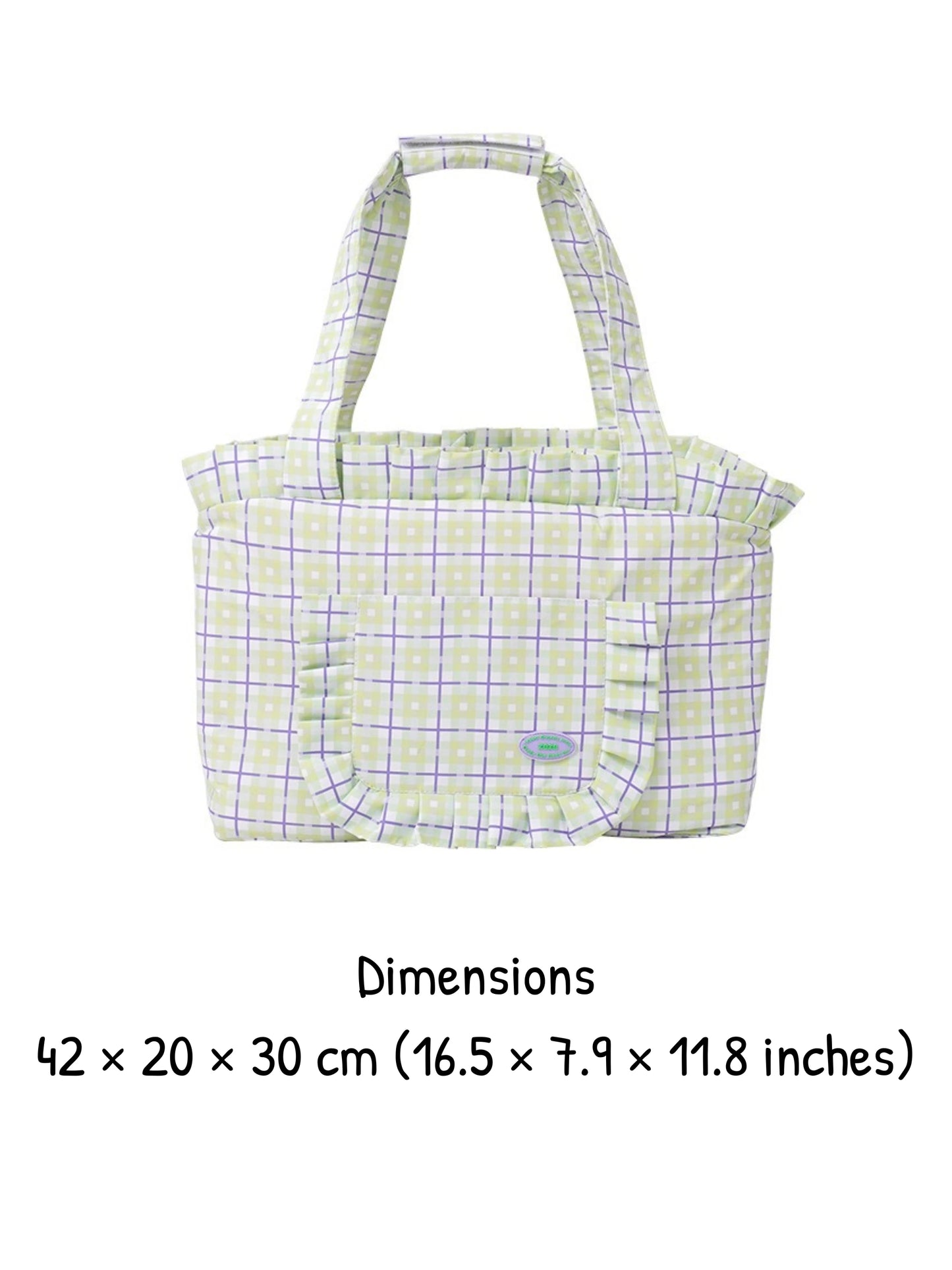 Versatile Checkered Pet Carrier