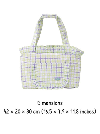 Versatile Checkered Pet Carrier